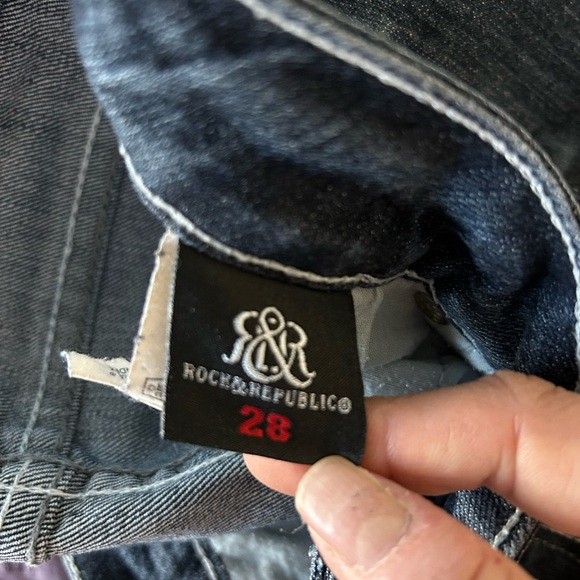 Rock & Republic Women’s Size 28 Dark Blue Boot Cut Jeans - Picture 5 of 5